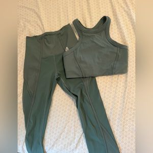 Lululemon ribbed leggings | Teal lululemon